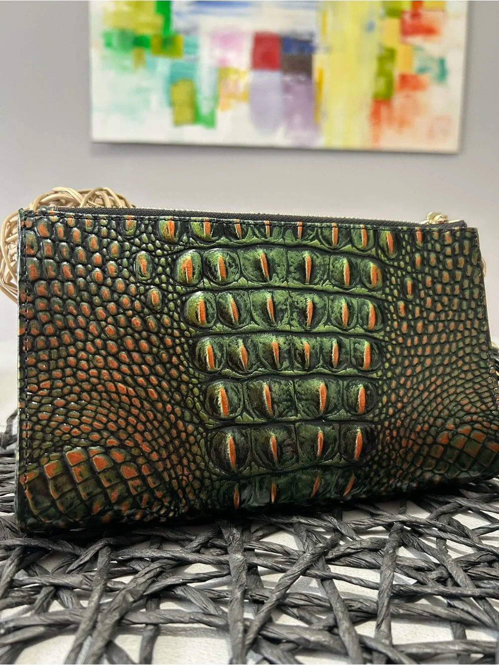 BRAHMIN DAISY SAMBA WRISTLET / CLUTCH NWOT